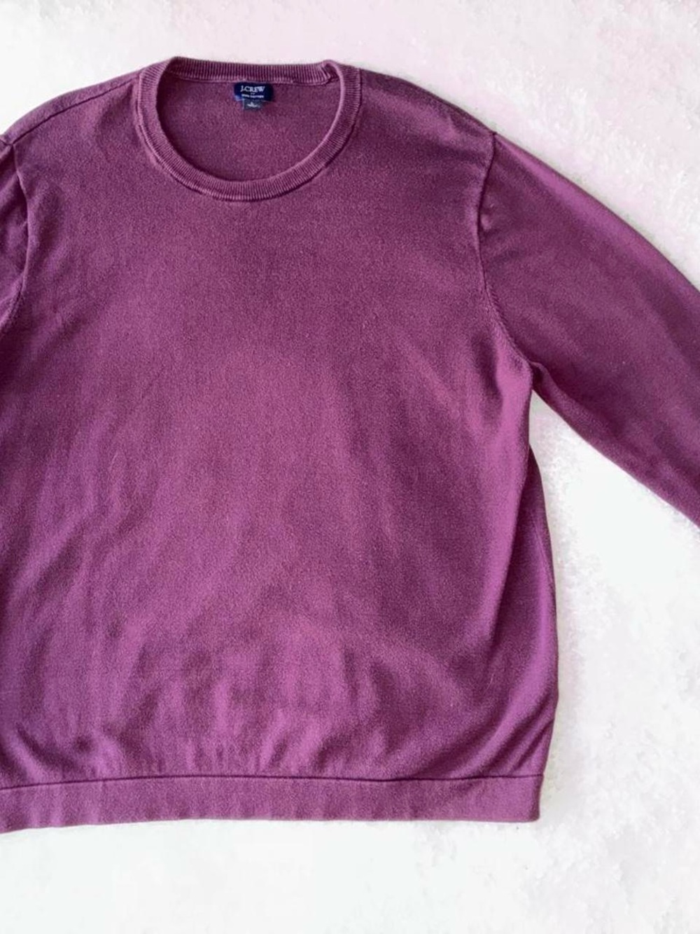 J. Crew Plum Crewneck Sweater